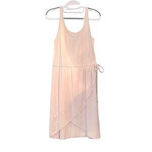 Synergy Organic Clothing Cream Asymmetrical Halter Sundress